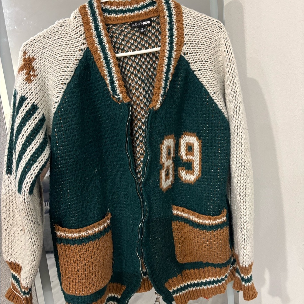 Fashion Nova Multicolor Knit Cardigan